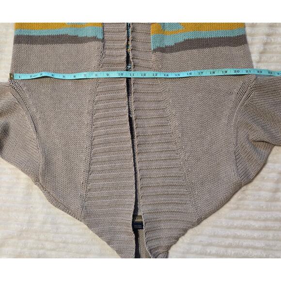 Pendleton Sierra Springs Aztec Southwestern Cotton Wool Long Open Cardigan - Picture 10 of 13
